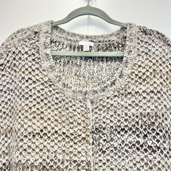 Pure J. Jill Wool Mohair Blend Poncho Vest Size 3X 4X Oversized Boxy Chunky Knit - Picture 4 of 12